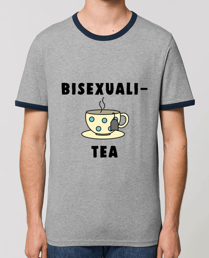 T-Shirt Contrasté Unisexe Stanley RINGER Bisexuali-tea by Bichette