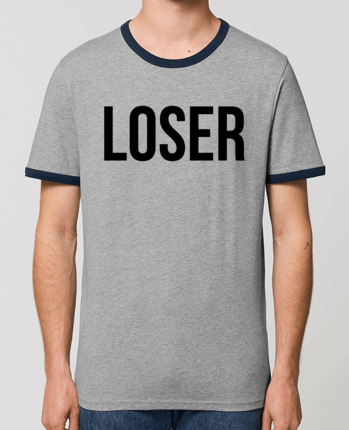 Unisex ringer t-shirt Ringer Loser 2 by Bichette