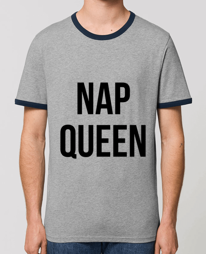 T-Shirt Contrasté Unisexe Stanley RINGER Nap queen by Bichette
