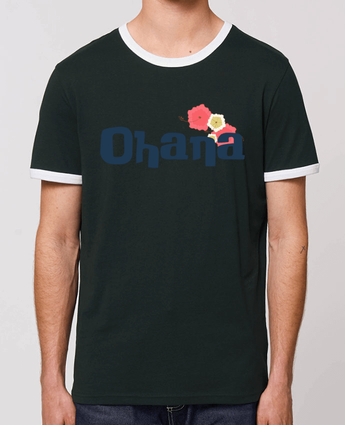 Unisex ringer t-shirt Ringer Ohana by Bichette