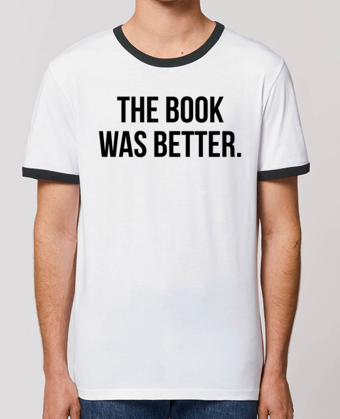 CAMISETA BORDES EN CONTRASTE UNISEX Stanley RINGER The book was better. por Bichette