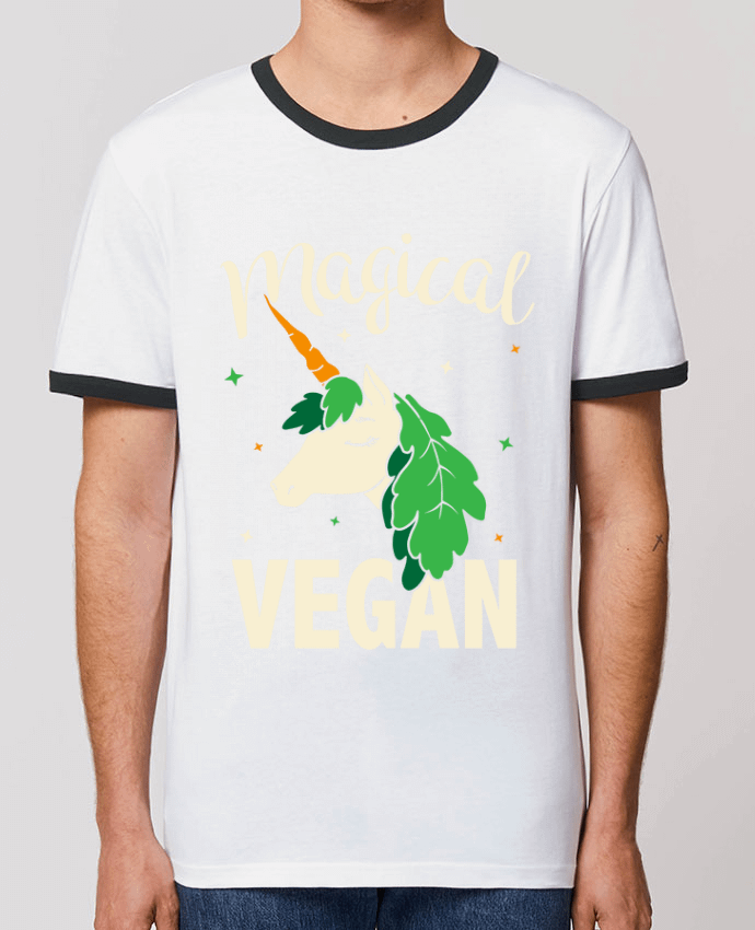 Unisex ringer t-shirt Ringer Magical vegan by Bichette