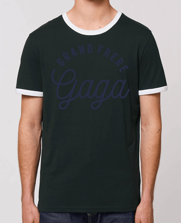 Unisex ringer t-shirt Ringer Grand frère gaga by tunetoo