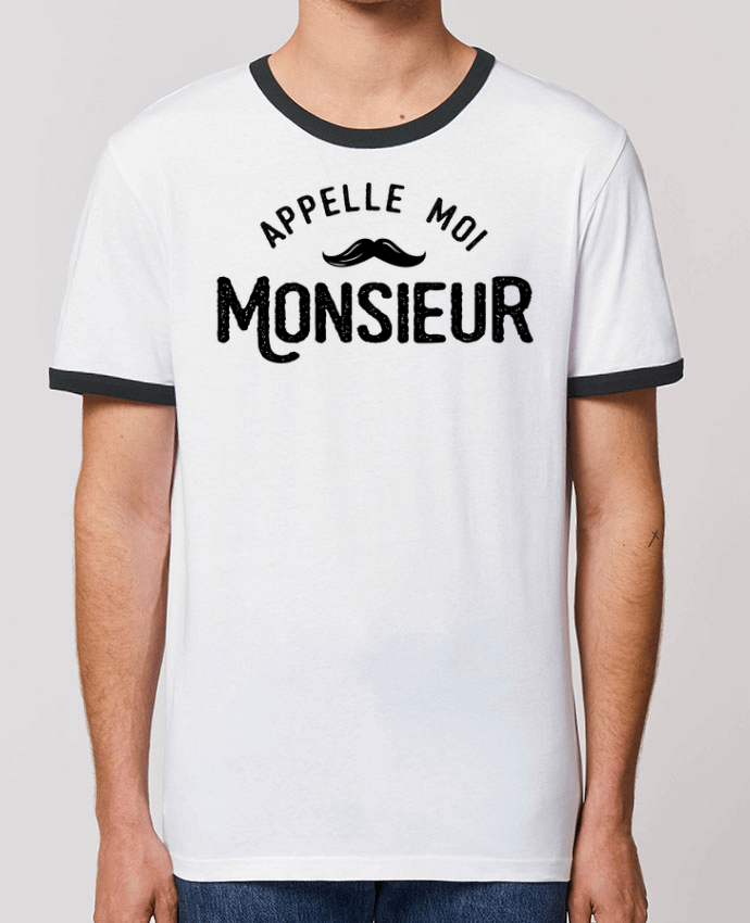 CAMISETA BORDES EN CONTRASTE UNISEX Stanley RINGER Appelle moi monsieur por tunetoo