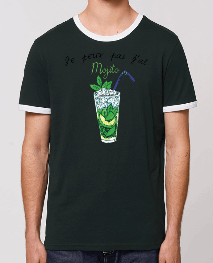 CAMISETA BORDES EN CONTRASTE UNISEX Stanley RINGER Je peux pas j'ai Mojito por tunetoo