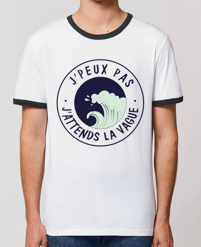 T-shirt Je peux pas j'attends la vague par FRENCHUP-MAYO