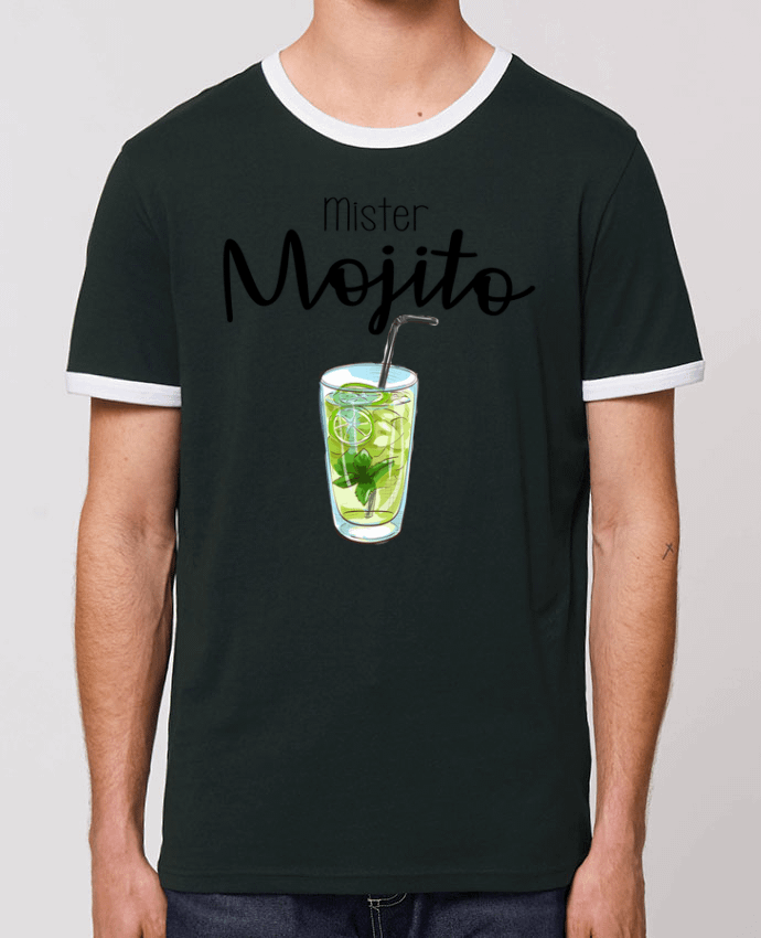 Unisex ringer t-shirt Ringer Mister mojito by FRENCHUP-MAYO