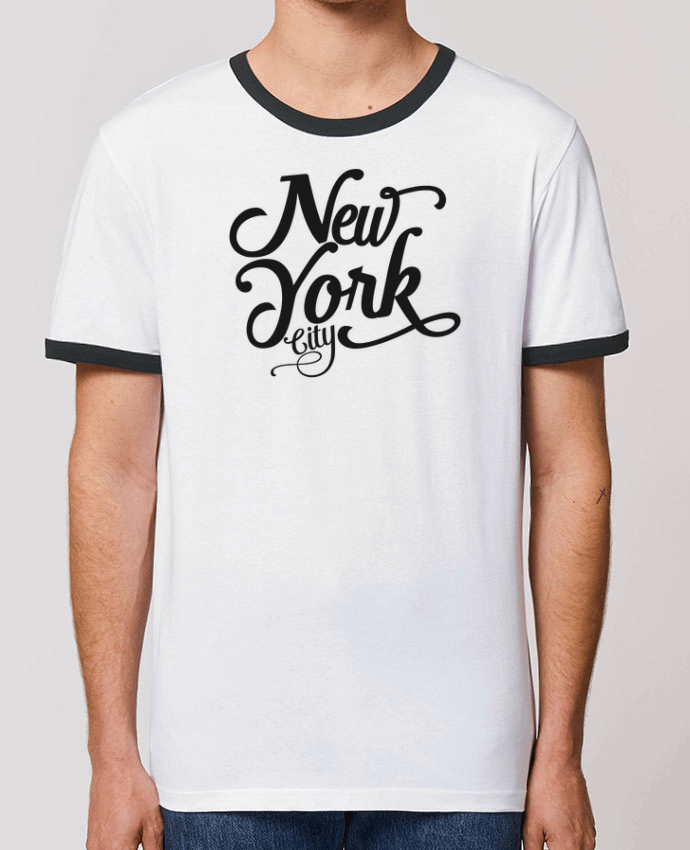 CAMISETA BORDES EN CONTRASTE UNISEX Stanley RINGER New York City por justsayin