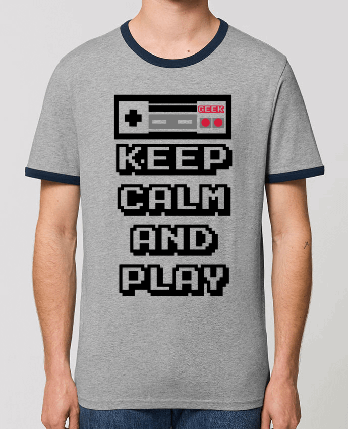 CAMISETA BORDES EN CONTRASTE UNISEX Stanley RINGER KEEP CALM AND PLAY por SG LXXXIII