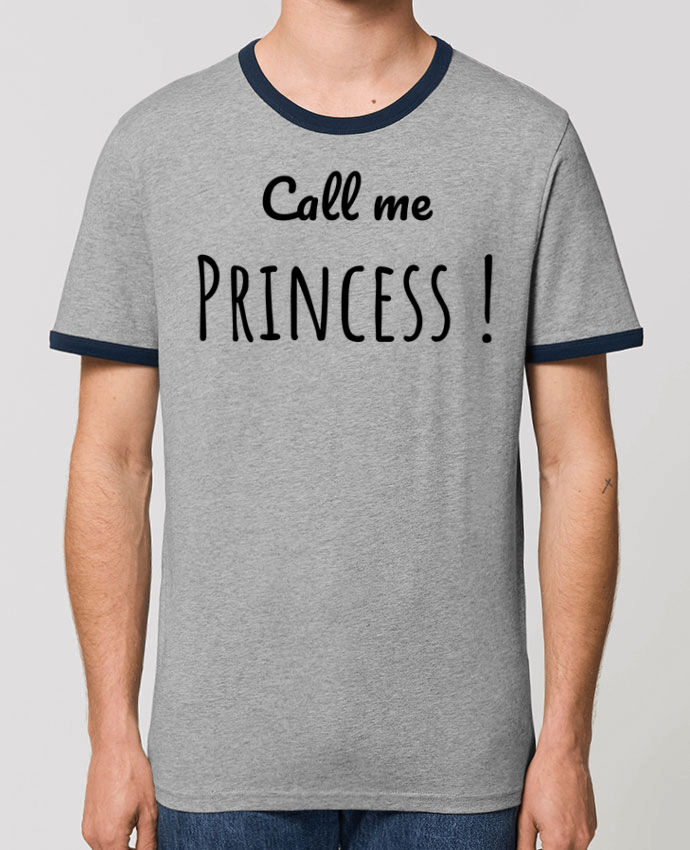 Unisex ringer t-shirt Ringer Call me Princess by Madame Loé
