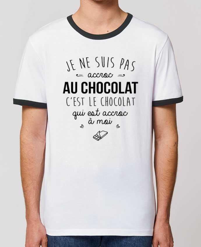 T-Shirt Contrasté Unisexe Stanley RINGER choco addict by DesignMe