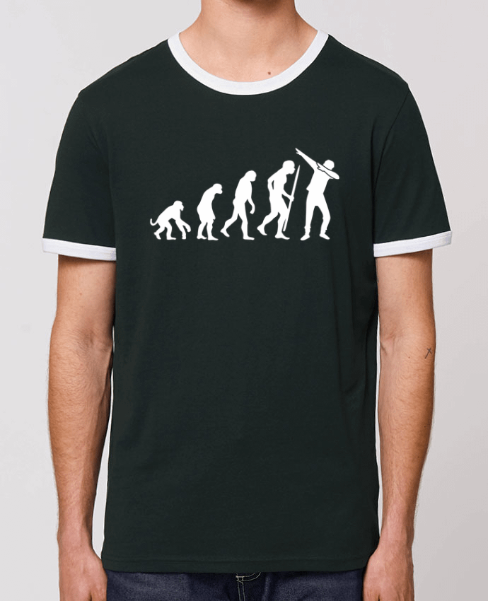 Unisex ringer t-shirt Ringer Evolution dab by LaundryFactory
