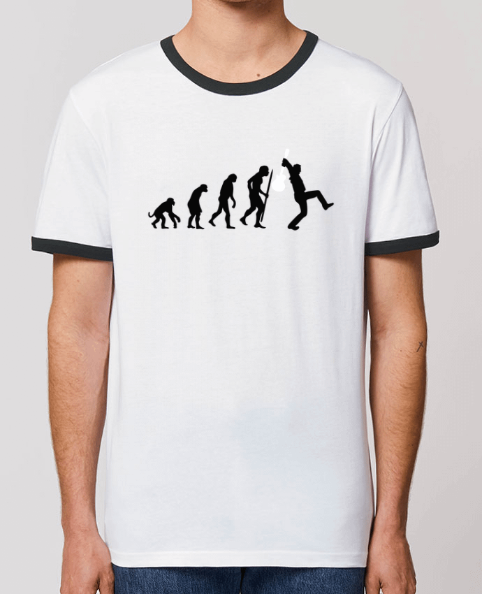 CAMISETA BORDES EN CONTRASTE UNISEX Stanley RINGER Evolution Rock por LaundryFactory