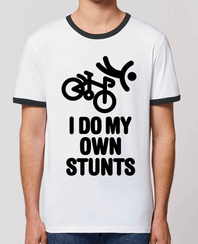 T-Shirt Contrasté Unisexe Stanley RINGER I do my own stunts by LaundryFactory