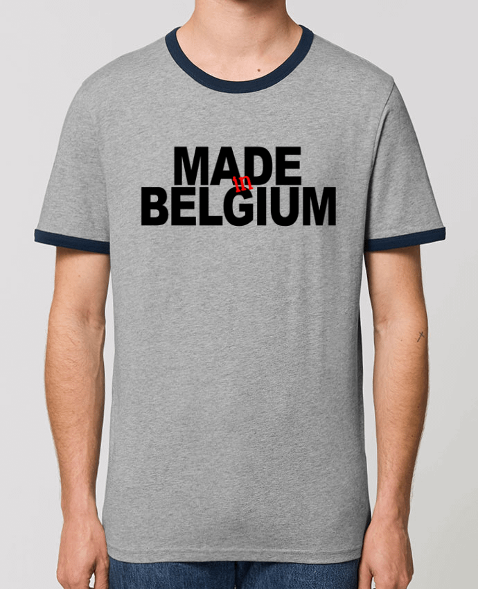 Unisex ringer t-shirt Ringer MADE IN BELGIUM by 31 mars 2018