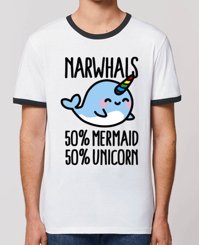 T-shirt NARWHALS MERMAID UNICORN par LaundryFactory
