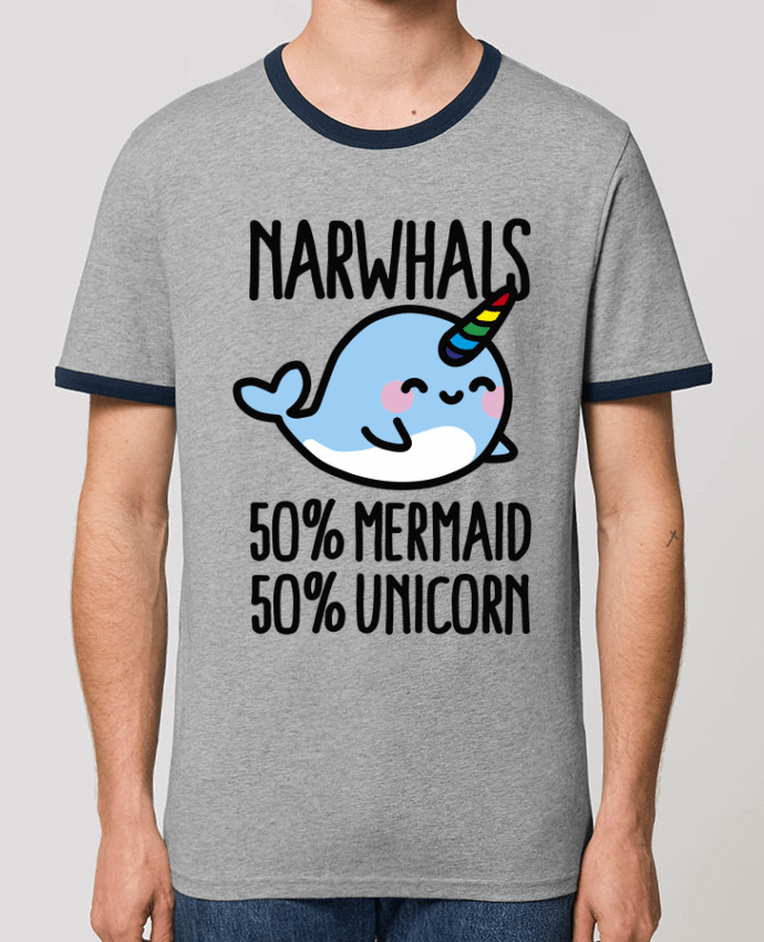 T-shirt NARWHALS MERMAID UNICORN par LaundryFactory