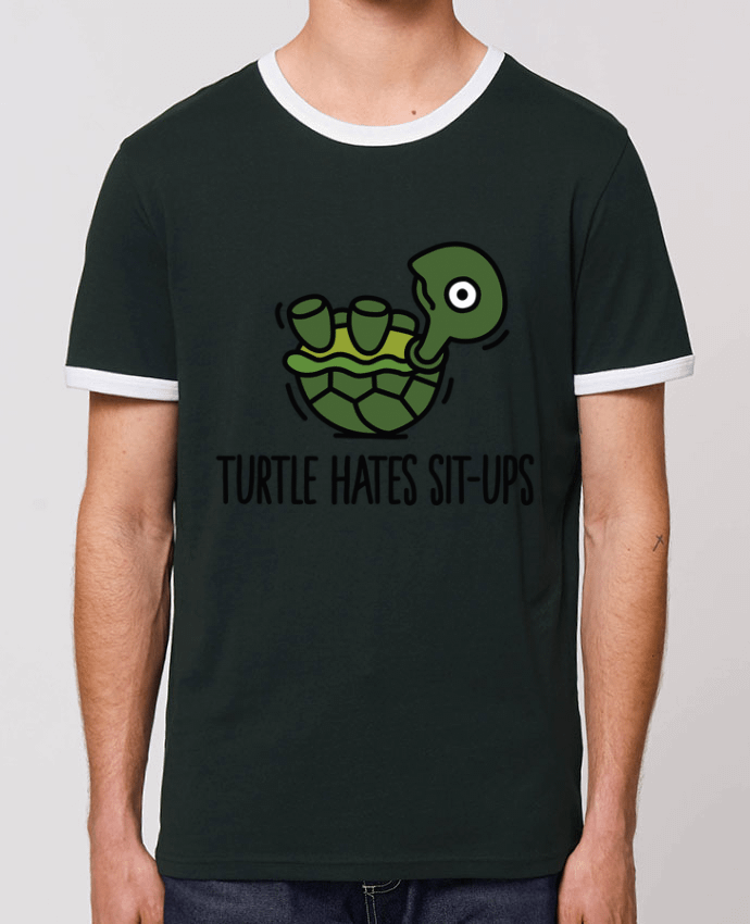 T-shirt TURTLE HATES SIT-UPS par LaundryFactory