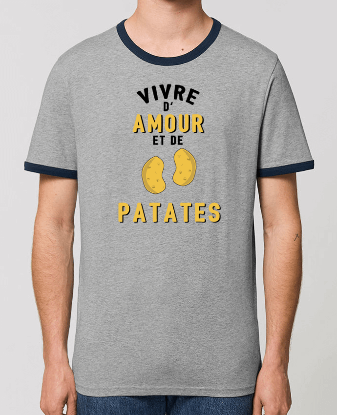 T-shirt Vivre d'amour et de patates par tunetoo