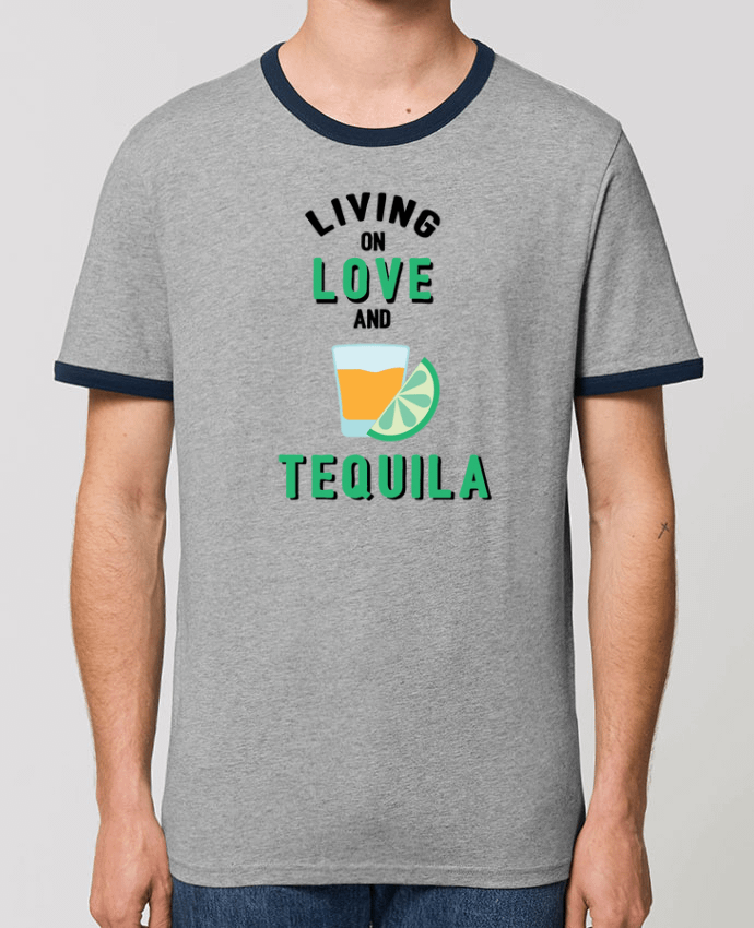 T-shirt Living on love and tequila par tunetoo