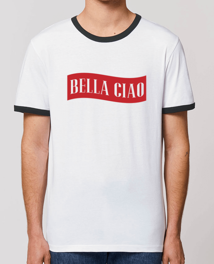 Unisex ringer t-shirt Ringer BELLA CIAO by tunetoo