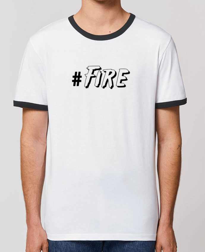 Unisex ringer t-shirt Ringer #Fire by tunetoo
