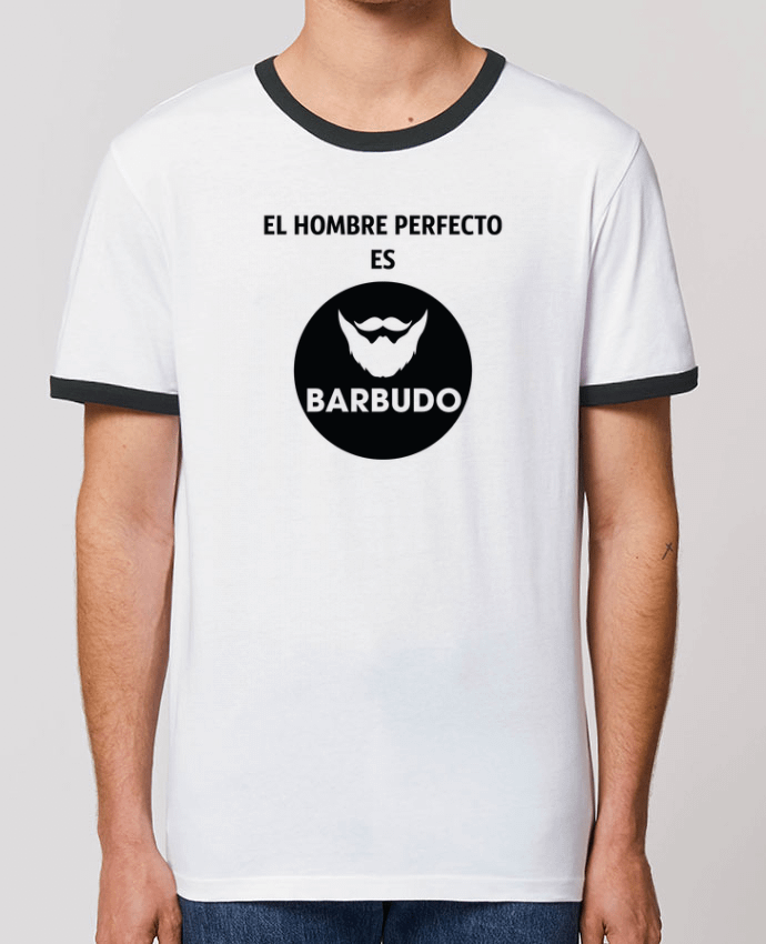 Unisex ringer t-shirt Ringer El hombre perfecto es barbudo by tunetoo