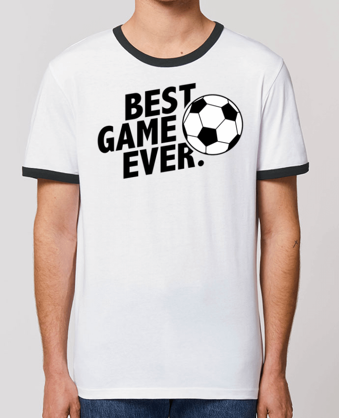 T-Shirt Contrasté Unisexe Stanley RINGER BEST GAME EVER Football by tunetoo