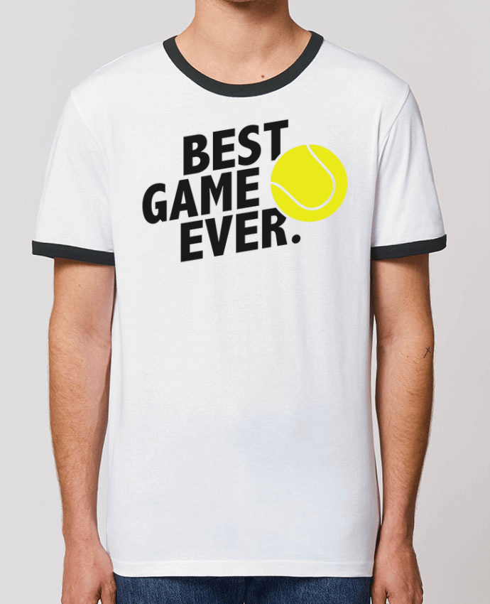 Unisex ringer t-shirt Ringer BEST GAME EVER Tennis by tunetoo