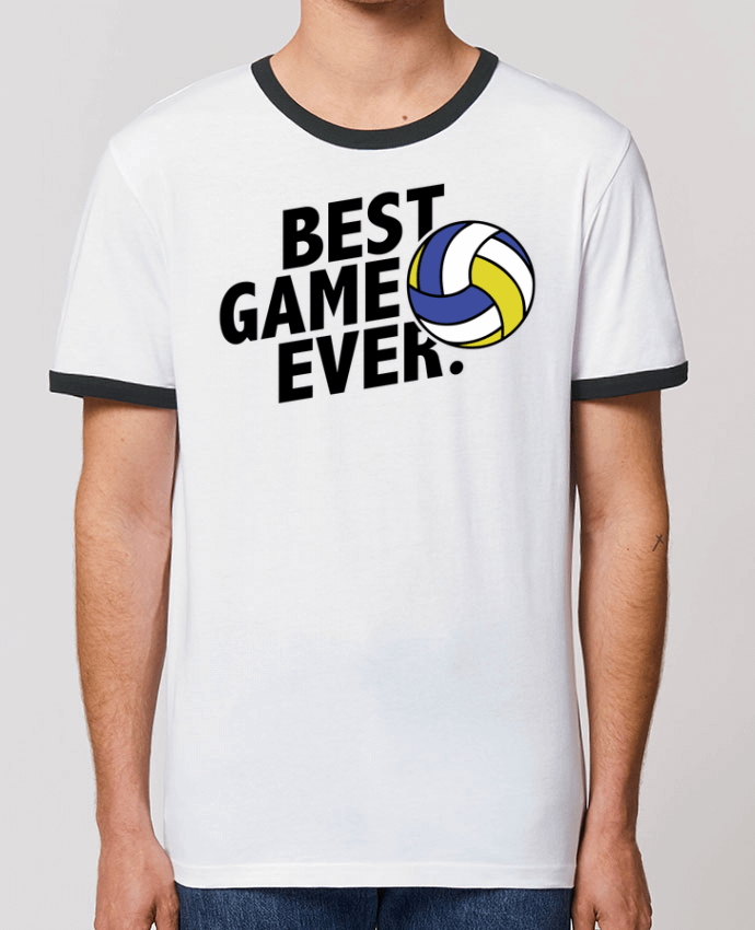 Unisex ringer t-shirt Ringer BEST GAME EVER Volley by tunetoo
