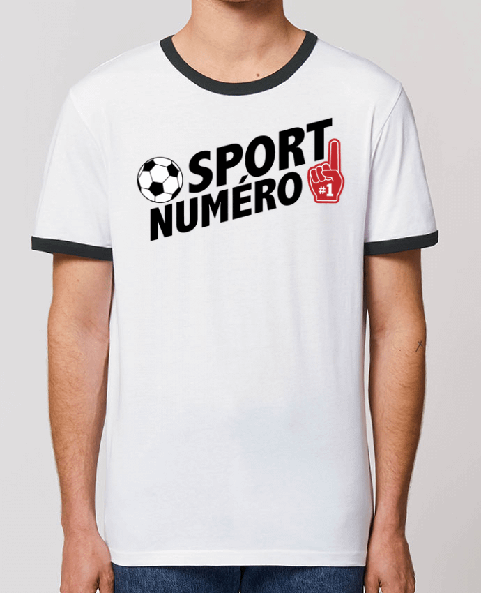 Unisex ringer t-shirt Ringer Sport numéro 1 Football by tunetoo