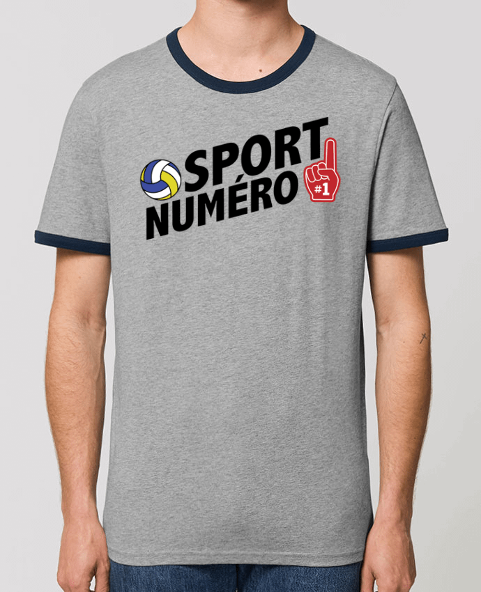 T-Shirt Contrasté Unisexe Stanley RINGER Sport numéro 1 Volley by tunetoo