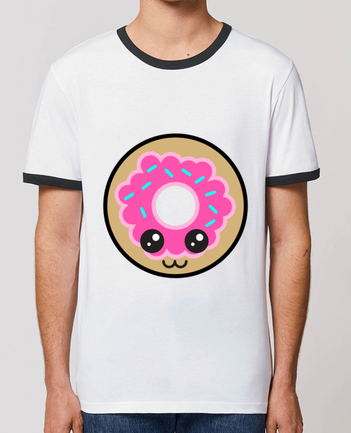 Unisex ringer t-shirt Ringer Donut by Anonymous