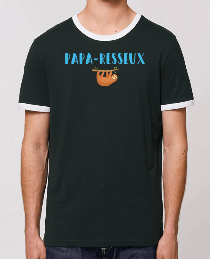 Unisex ringer t-shirt Ringer Papa-resseux by tunetoo