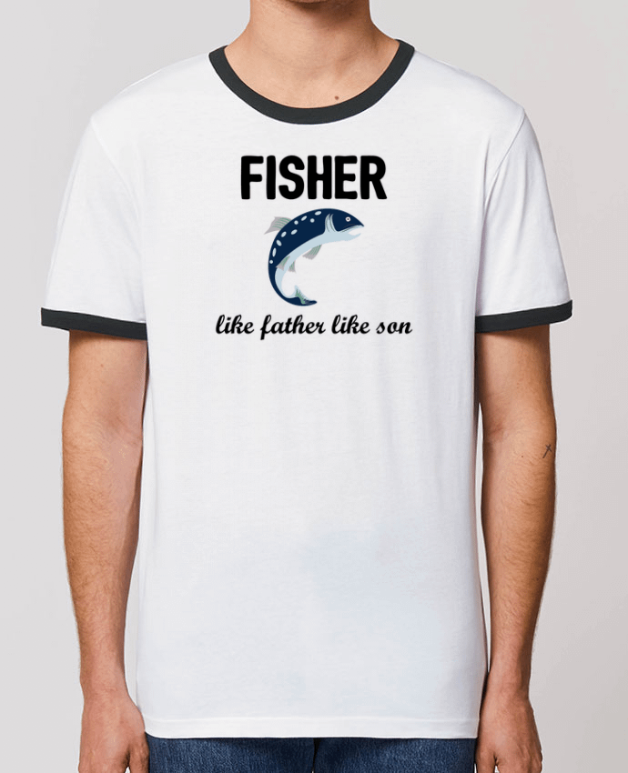 T-Shirt Contrasté Unisexe Stanley RINGER Fisher Like father like son by tunetoo