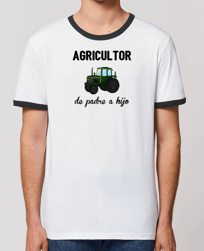 T-Shirt Contrasté Unisexe Stanley RINGER Agricultor de padre a hijo by tunetoo