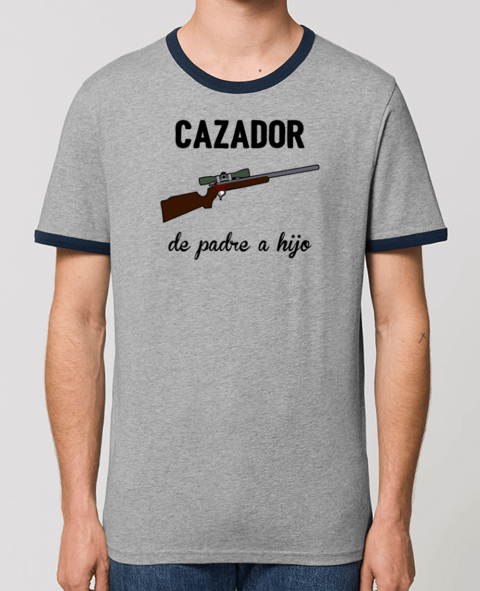 Unisex ringer t-shirt Ringer Cazador de padre a hijo by tunetoo