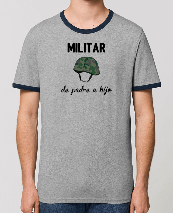 T-Shirt Contrasté Unisexe Stanley RINGER Militar de padre a hijo by tunetoo