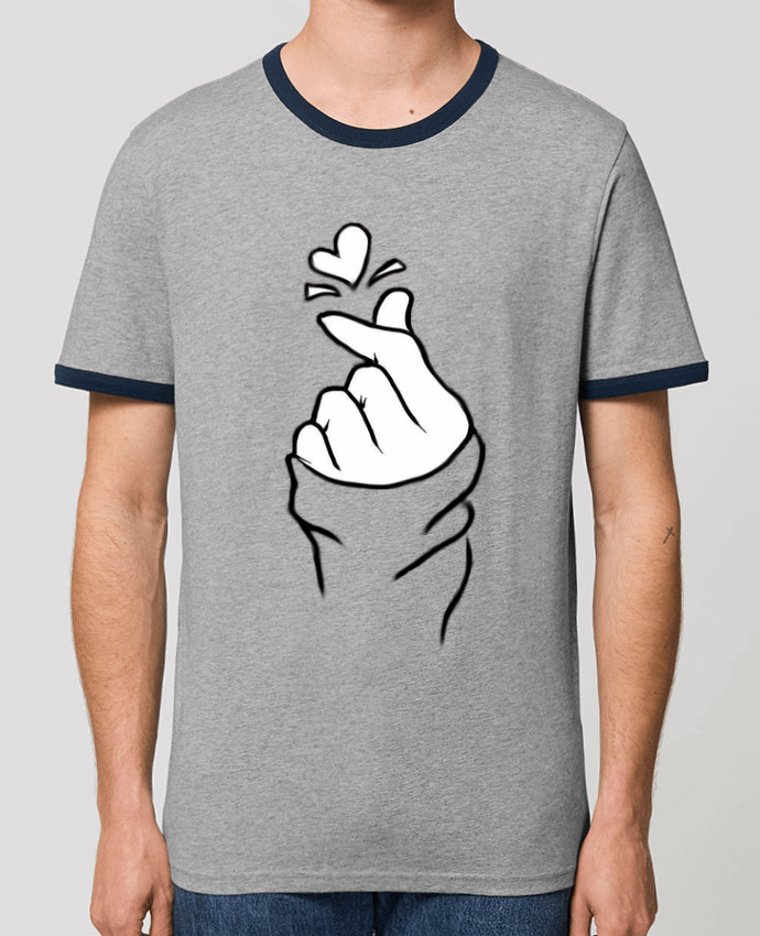 Unisex ringer t-shirt Ringer love by DesignMe