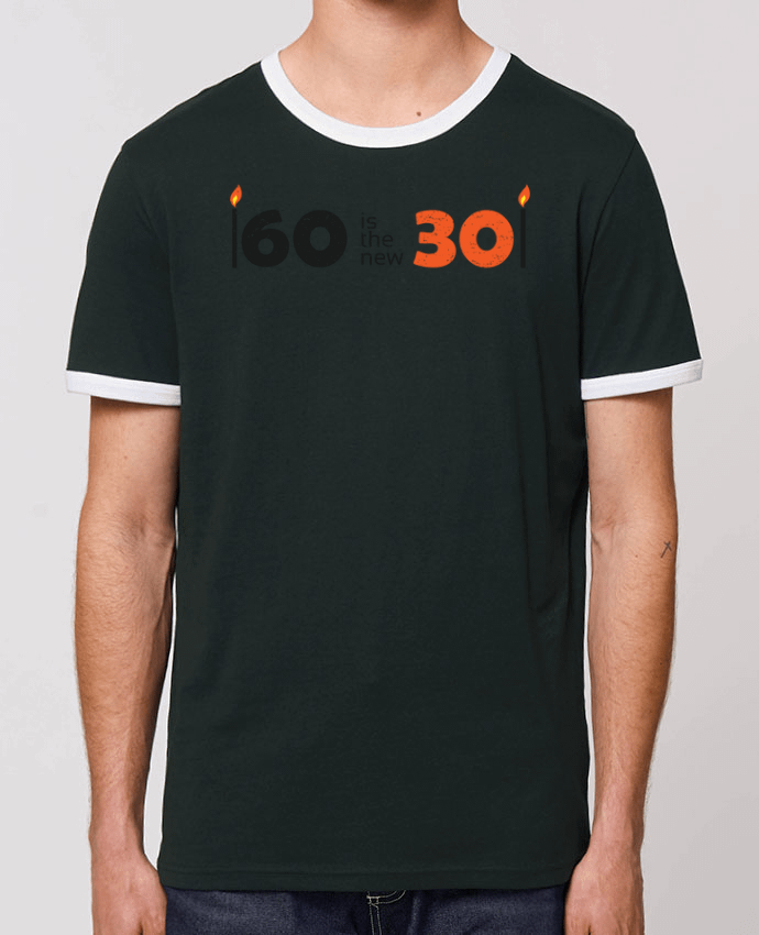 Unisex ringer t-shirt Ringer 60 is the 30 by tunetoo