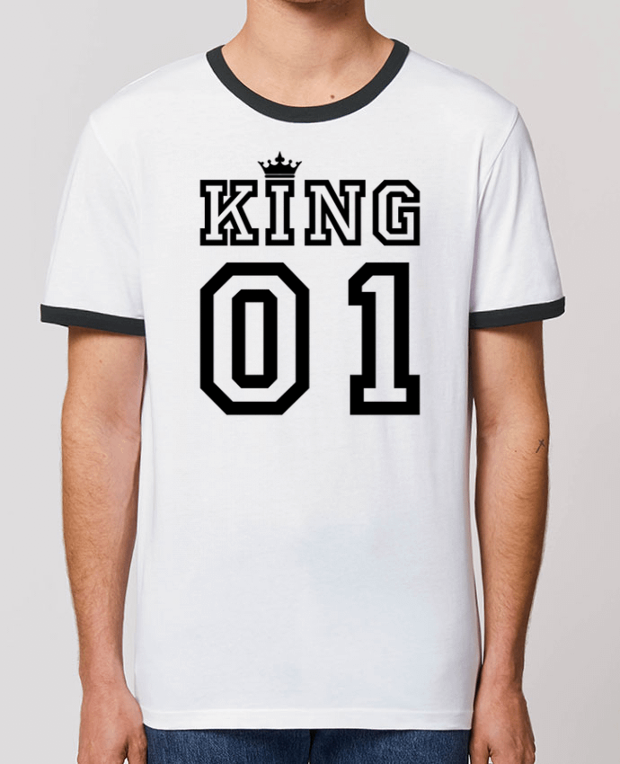 Unisex ringer t-shirt Ringer King 01 by tunetoo