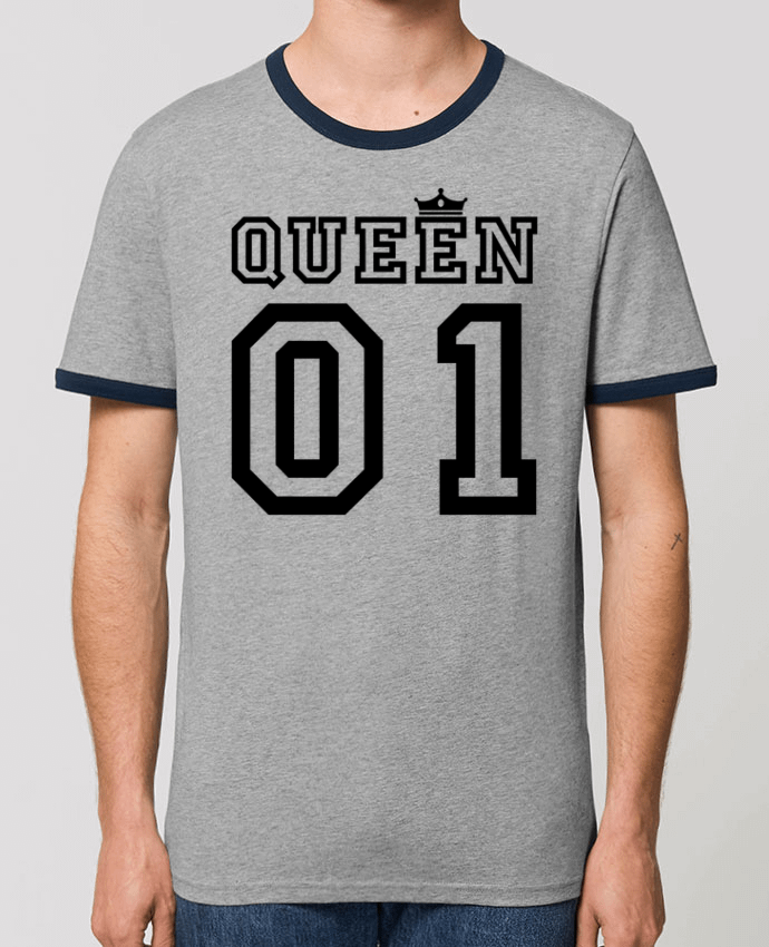 T-Shirt Contrasté Unisexe Stanley RINGER Queen 01 by tunetoo