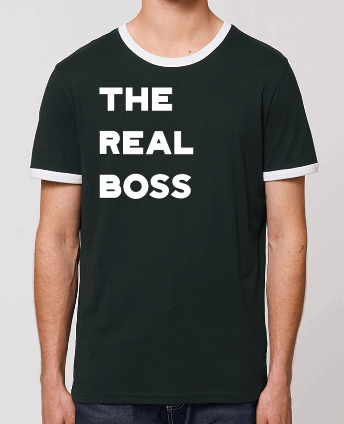 Unisex ringer t-shirt Ringer The real boss by Original t-shirt
