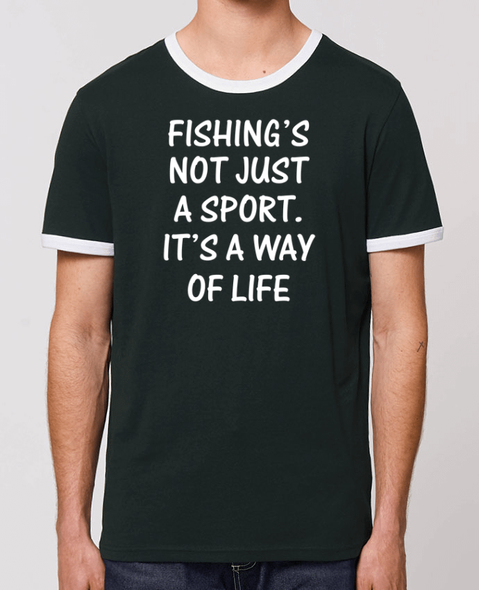 Unisex ringer t-shirt Ringer Fishing way of life by Original t-shirt