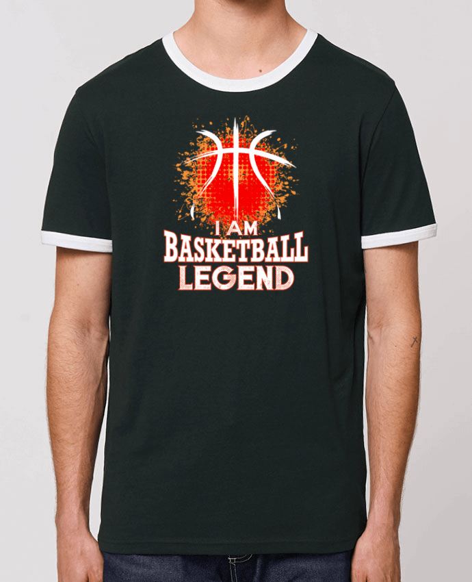 T-Shirt Contrasté Unisexe Stanley RINGER Basketball Legend by Original t-shirt