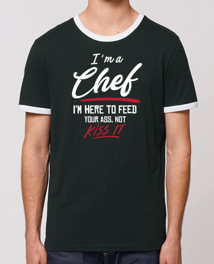 Unisex ringer t-shirt Ringer Angry Chef by Original t-shirt