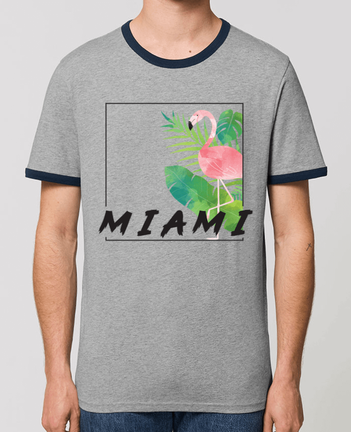 Unisex ringer t-shirt Ringer Miami by KOIOS design