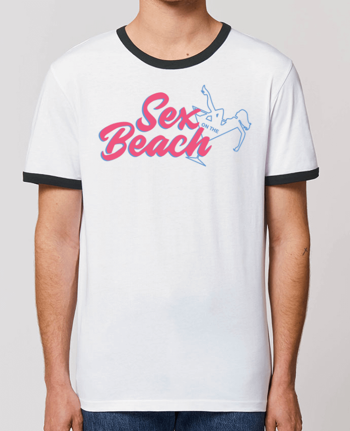 T-Shirt Contrasté Unisexe Stanley RINGER Sex on the beach cocktail by tunetoo