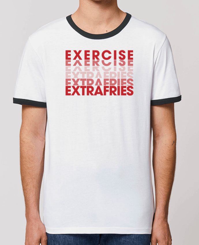 T-Shirt Contrasté Unisexe Stanley RINGER Extra Fries Cheat Meal by tunetoo