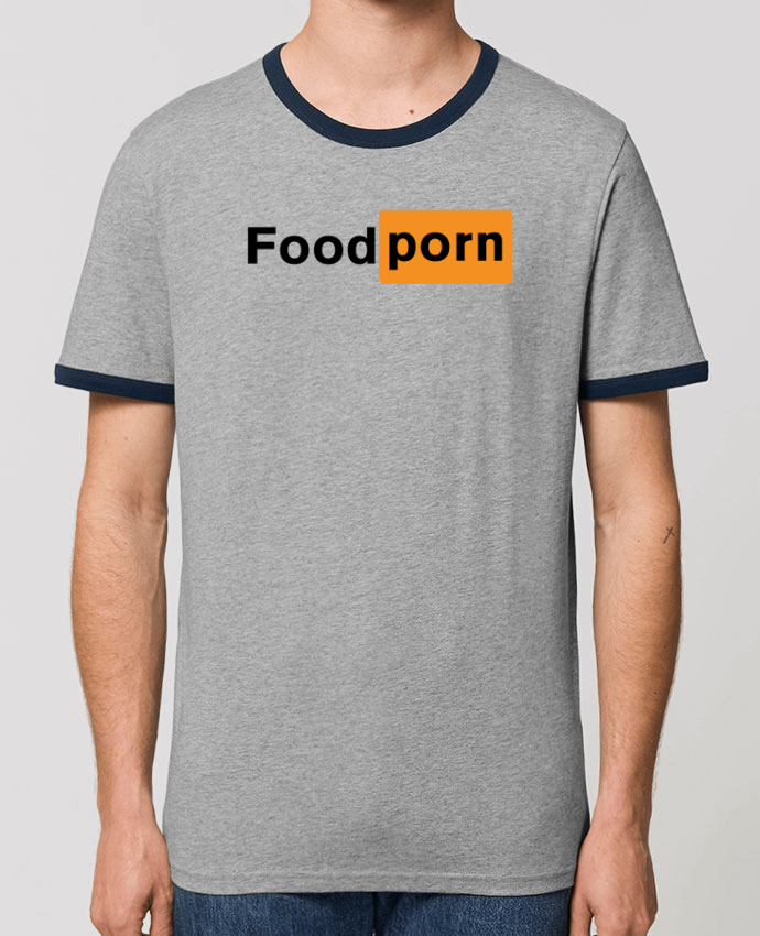 Unisex ringer t-shirt Ringer Foodporn Food porn by tunetoo
